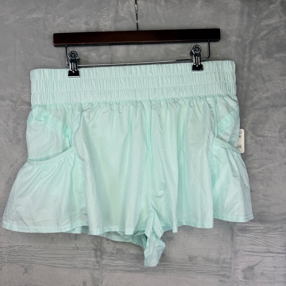 Free People FP Movement The Way Home Shorts Womens XL Frosty Mint OB1211408